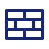 Simple blue brick wall icon design