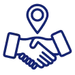 Business agreement location symbol